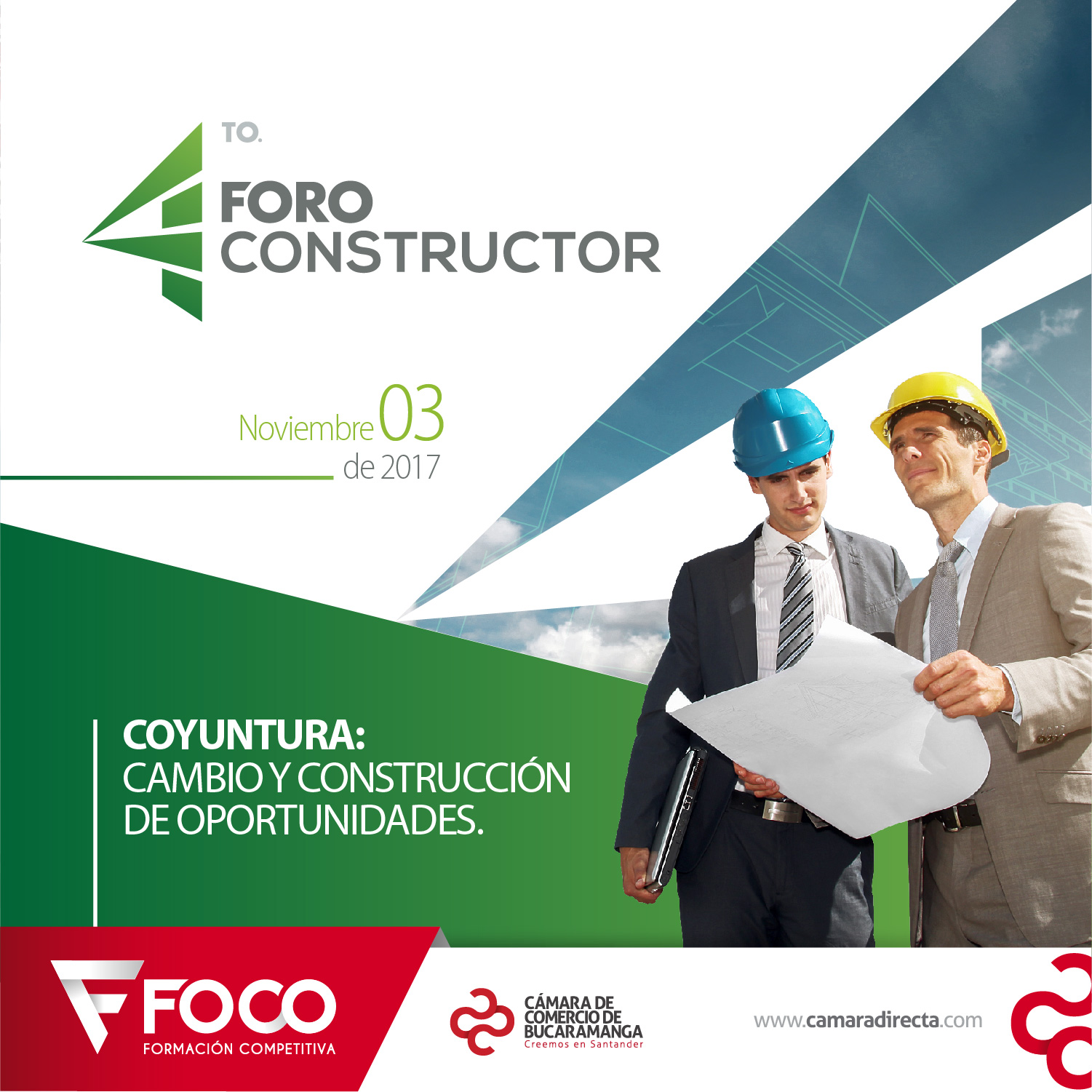 Coyuntura: cambios y oportunidades como temas del Foro Constructor 2017