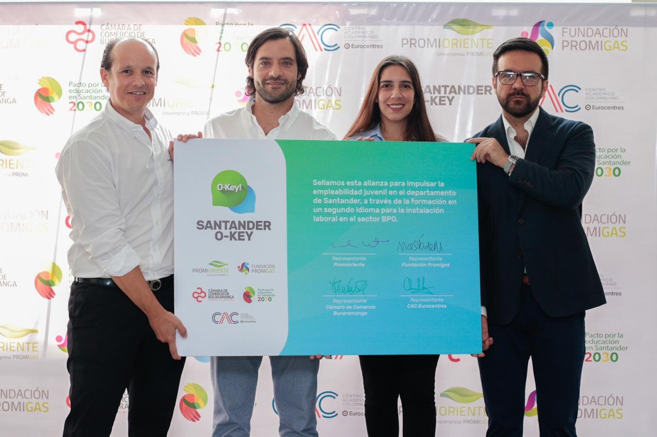 Proyecto Santander O-Key abre convocatorias para impulsar empleo juvenil a través del bilingüismo