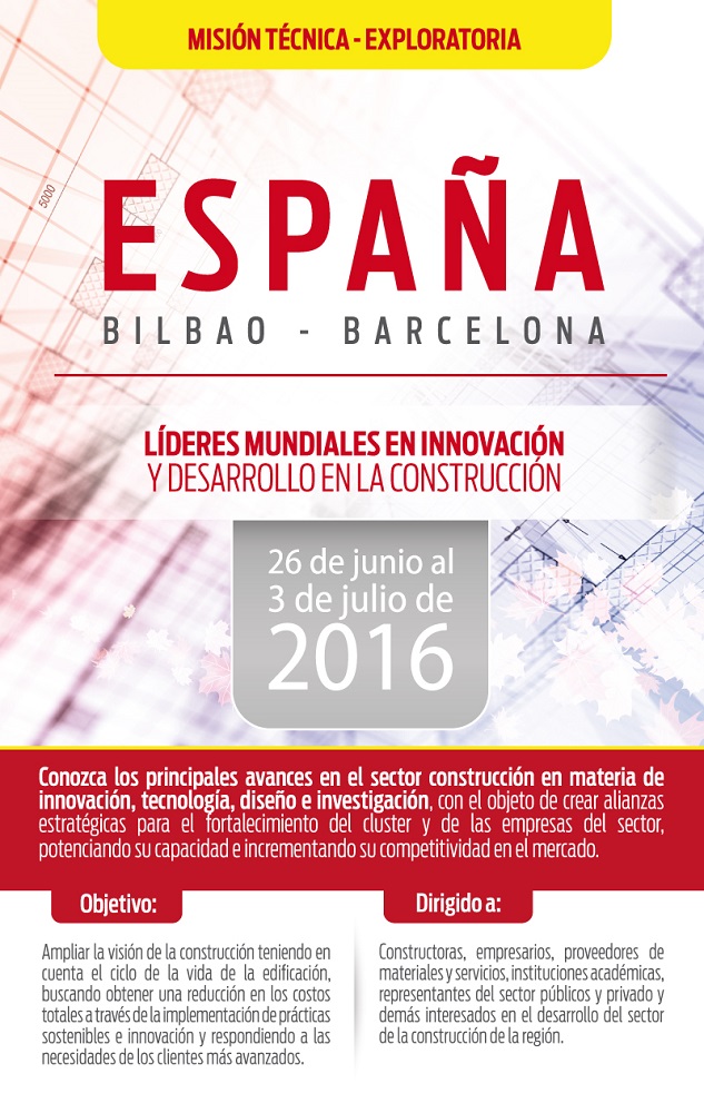 Cámara de Comercio lidera  Misión a España para conocer los avances del sector construcción