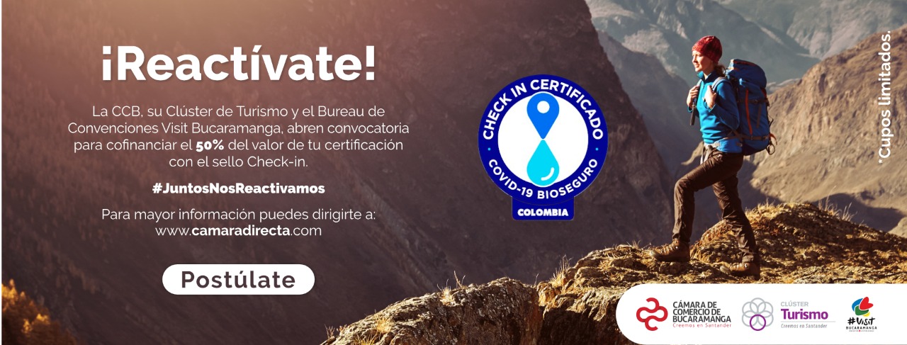 La CCB le apuesta a la reactivación del turismo regional con la cofinanciación del Sello Check In Covid-19 bioseguro