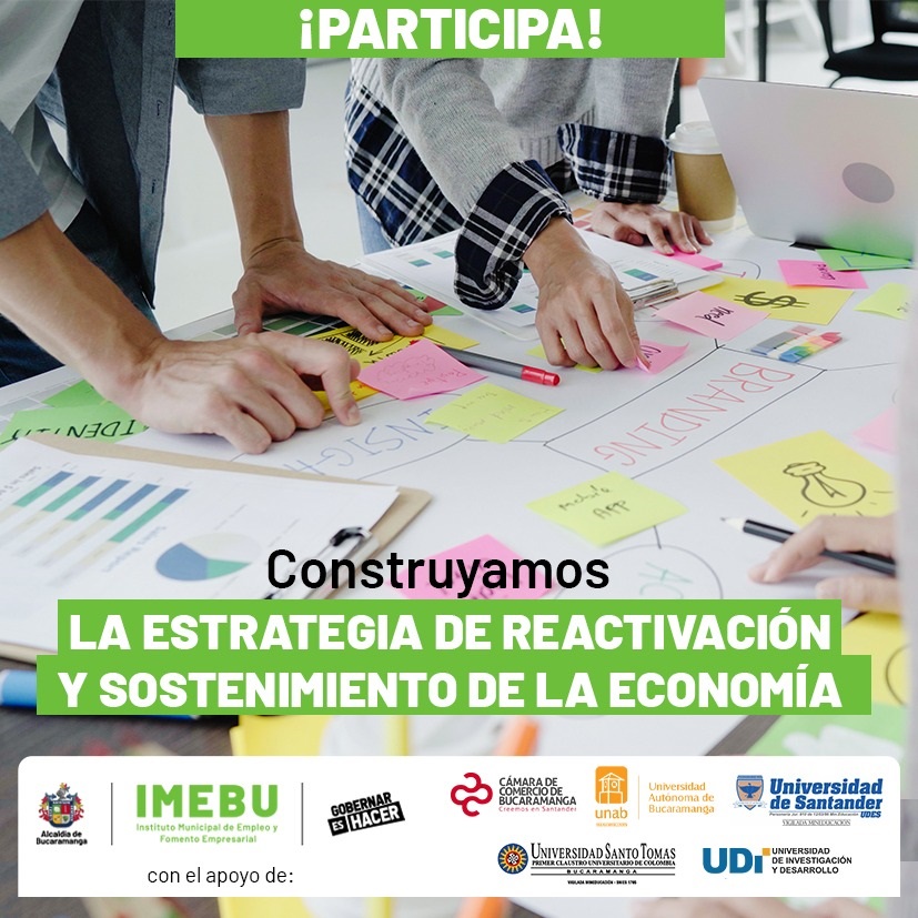 Abierta convocatoria de proyectos que aporten a la reactivación y sostenimiento de la economía de Bucaramanga