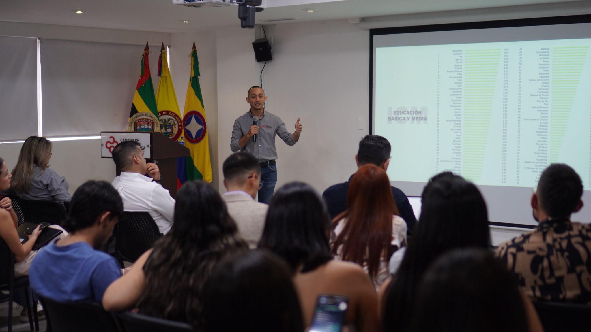 La Cámara de Comercio de Bucaramanga socializó los resultados del Índice de Competitividad Municipal 2024
