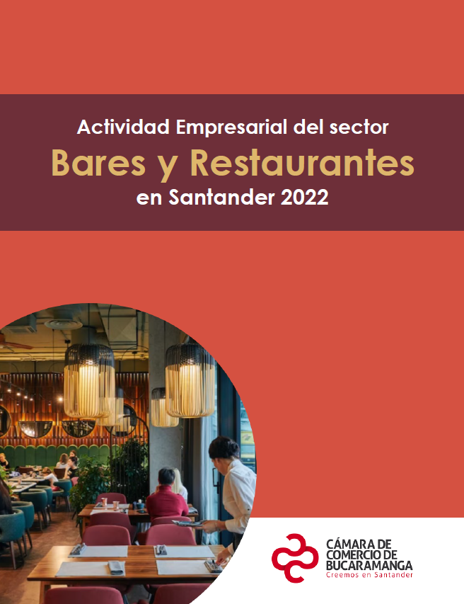 Actividad empresarial del sector de BARES Y RESTAURANTES en Santander 2022