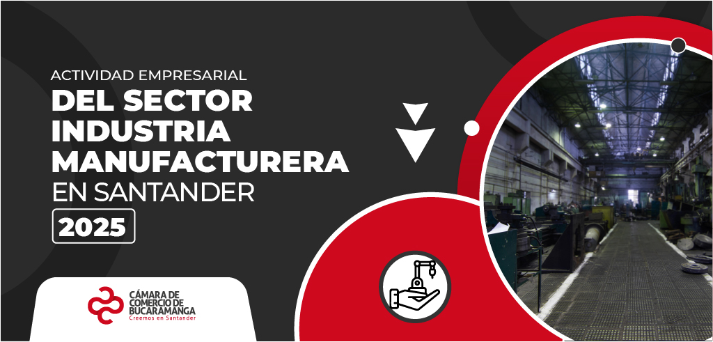Actividad empresarial del sector INDUSTRIA MANUFACTURERA en Santander 2025