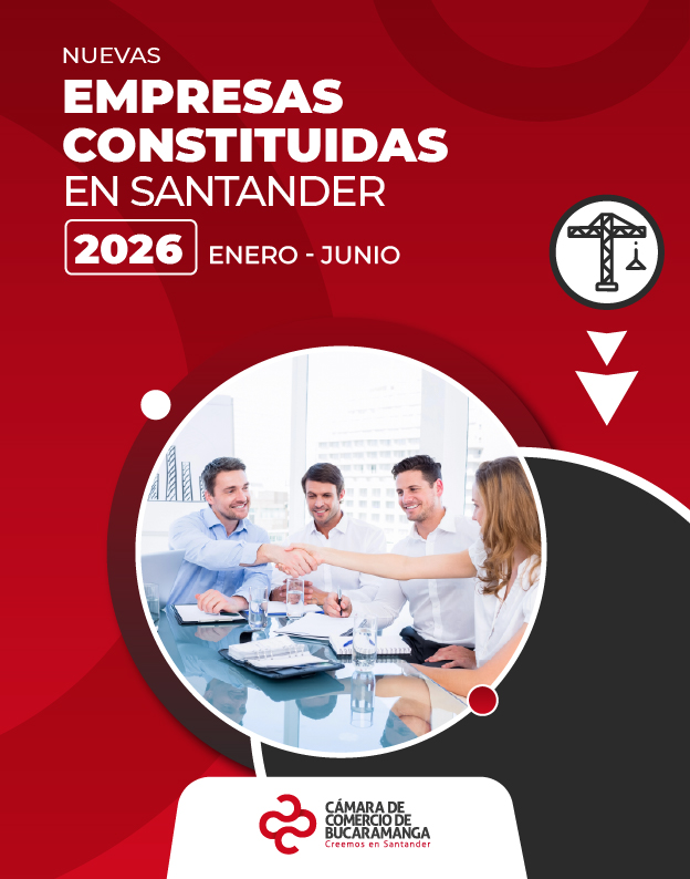 Nuevas empresas constituidas en Santander 2026 - enero-junio