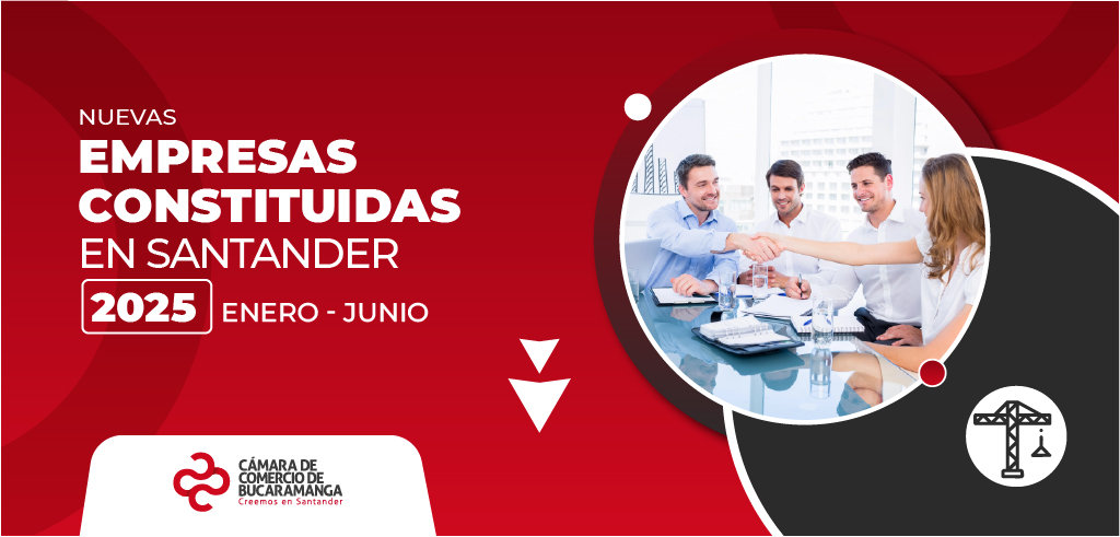 Nuevas empresas constituidas en Santander 2026 - enero-junio