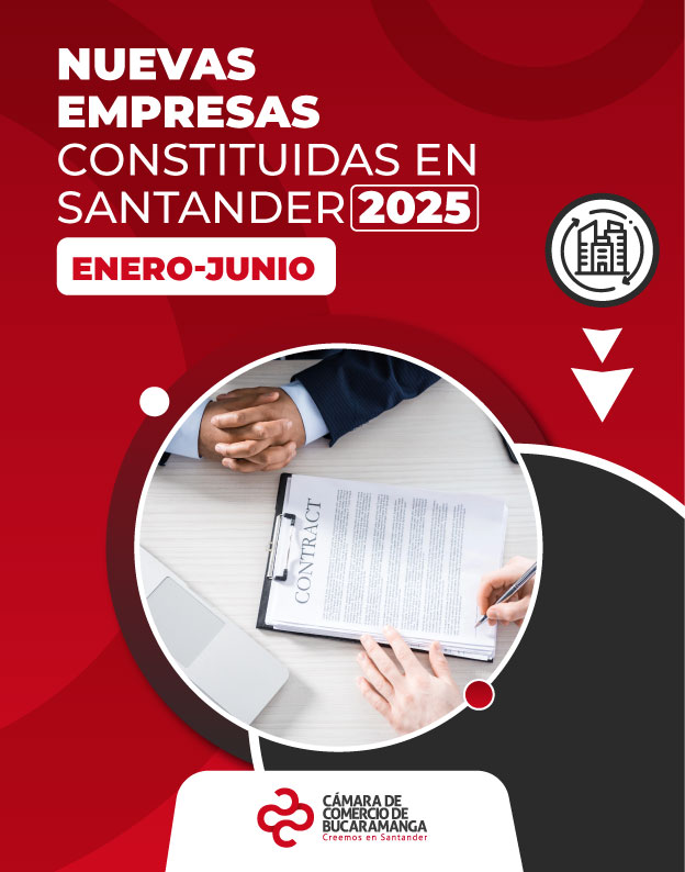 Nuevas empresas constituidas en Santander 2025 - enero-junio