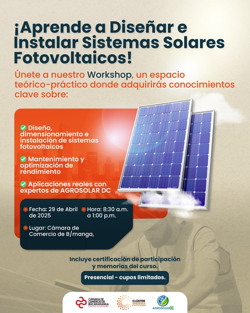 WORKSHOP DE DISEÑO E INSTALACIÓN DE SISTEMAS SOLARES FOTOVOLTAICOS