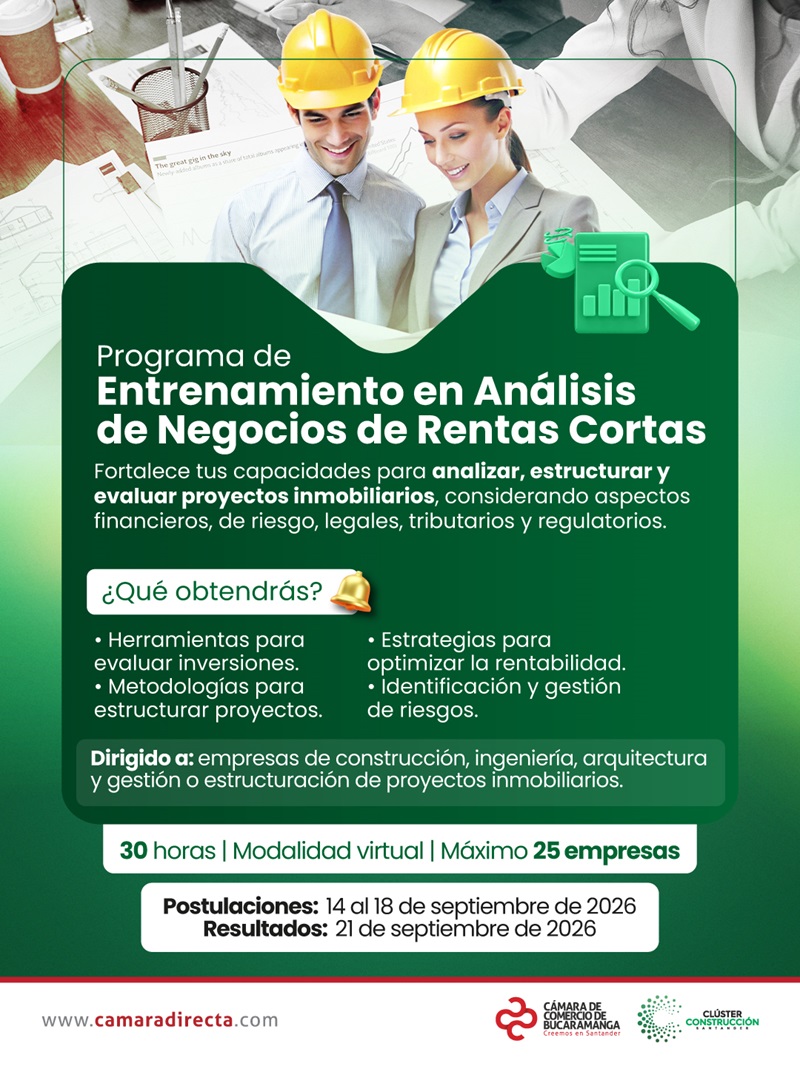 PROGRAMA DE ENTRENAMIENTO EN AN&Aacute;LISIS DE NEGOCIOS DE RENTAS CORTAS