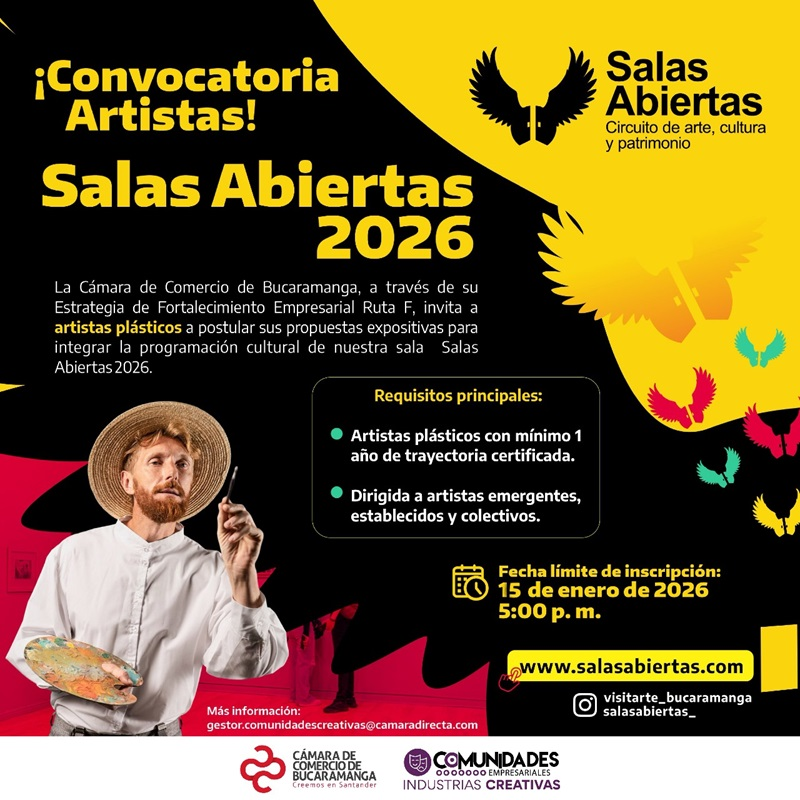EXPOSICI&Oacute;N DE OBRAS DE ARTE SALAS ABIERTAS 2026