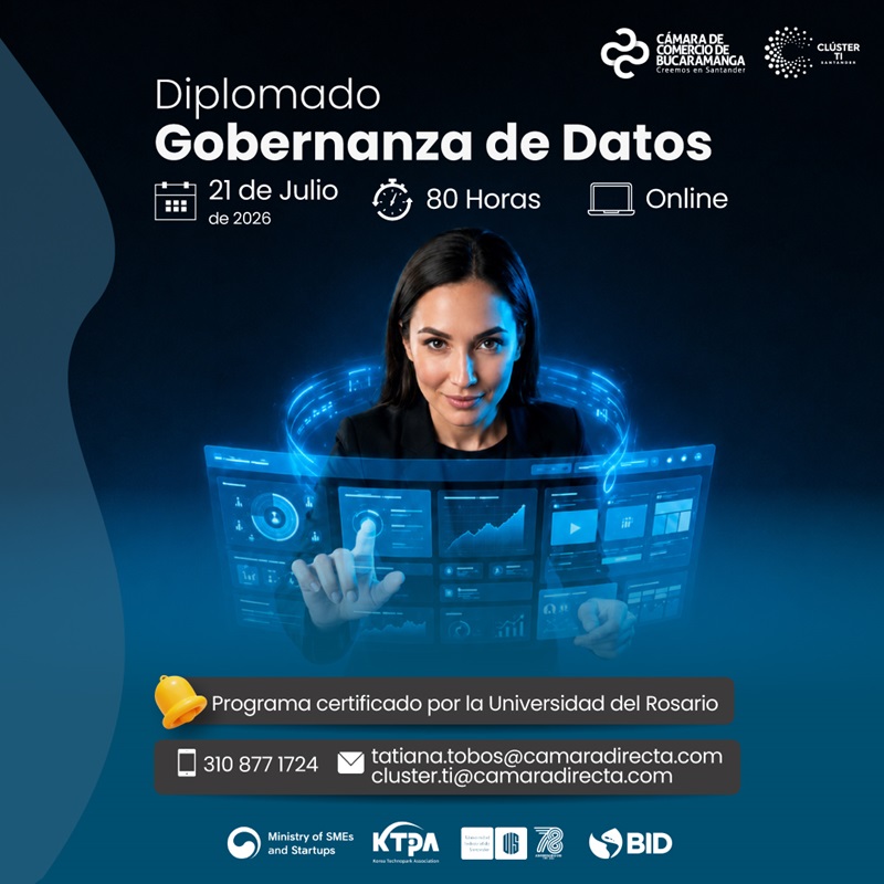 CONVOCATORIA INSCRIPCI&Oacute;N DIPLOMADO GOBERNANZA DE DATOS PARA ECOSISTEMA EMPRESARIAL