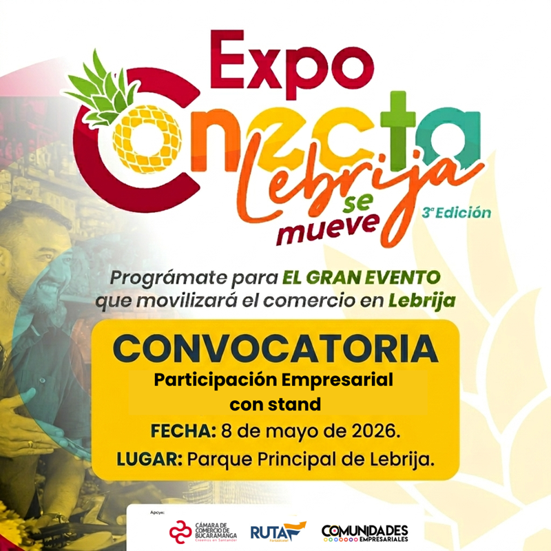 CONVOCATORIA PARTICIPACI&Oacute;N CON STAND EVENTO EXPOCONECTA LEBRIJA