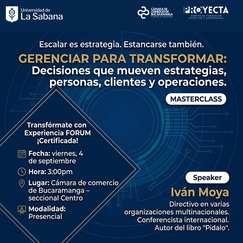 MASTERCLASS GERENCIAR PARA TRANSFORMAR 