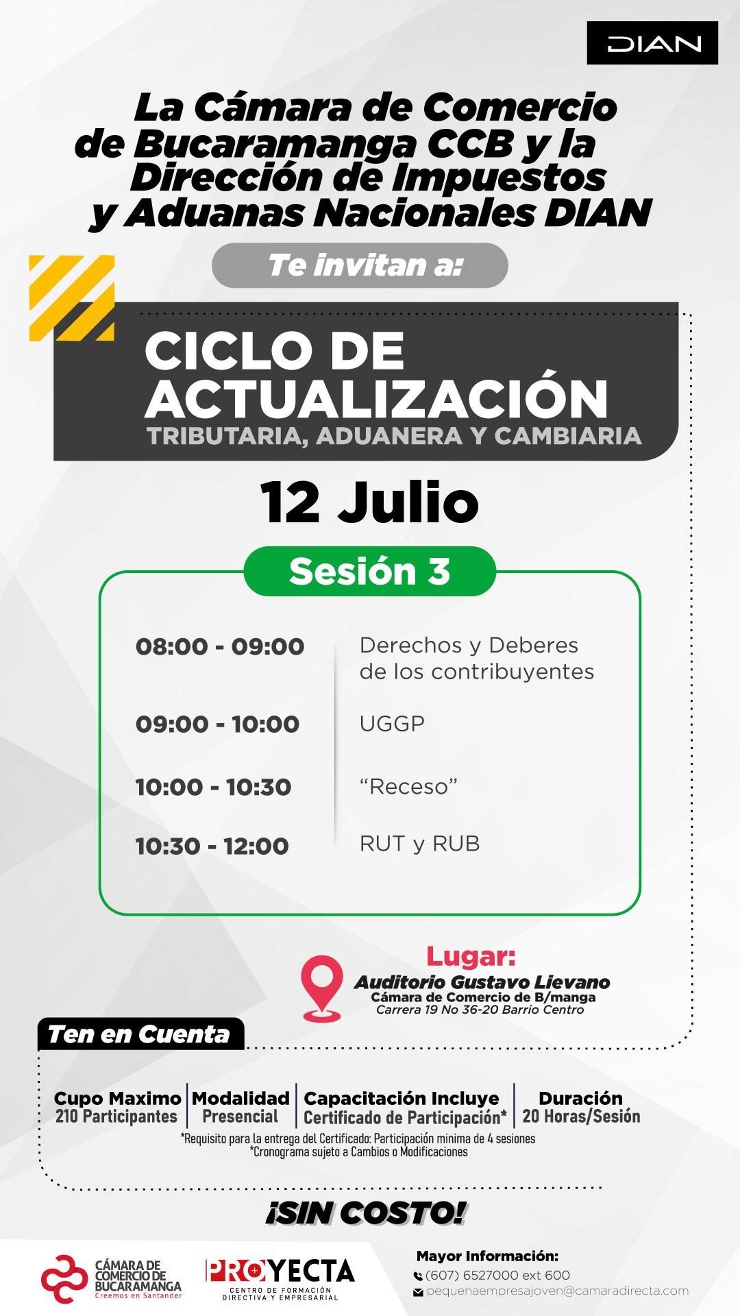 SESIÓN 3 CICLO DE ACTUALIZACIÓN TRIBUTARIA, ADUANERA Y CAMBIARIA