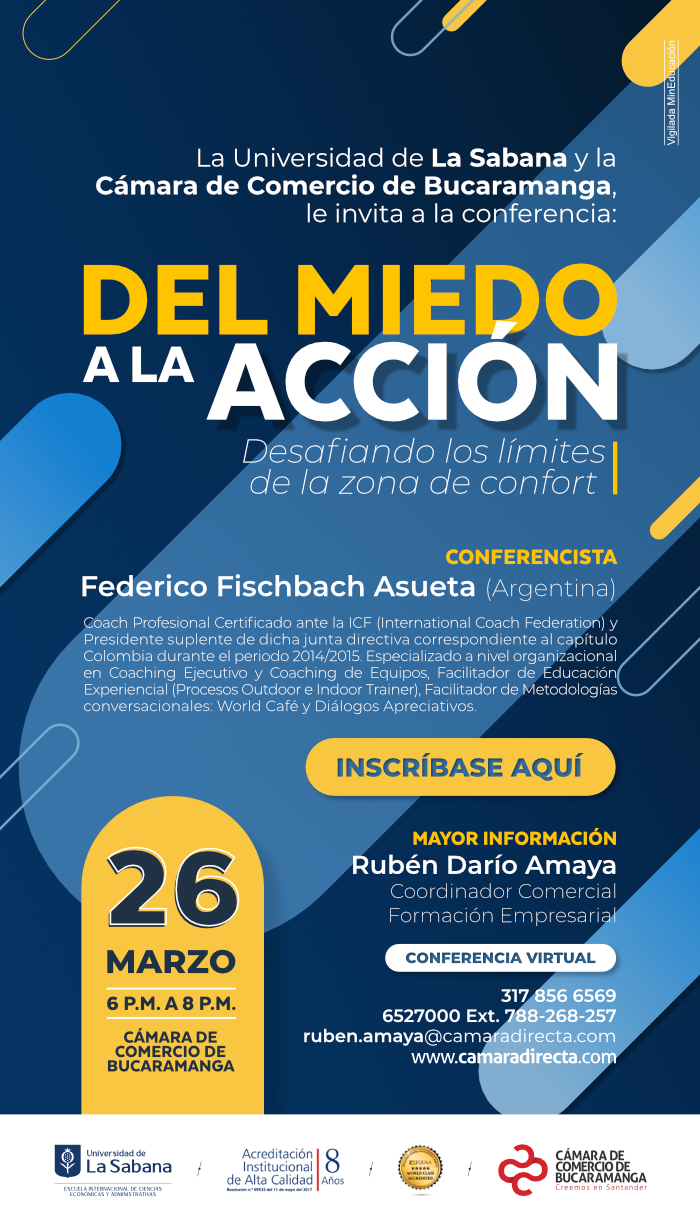 CONFERENCIA DEL MIEDO A LA ACCIÓN