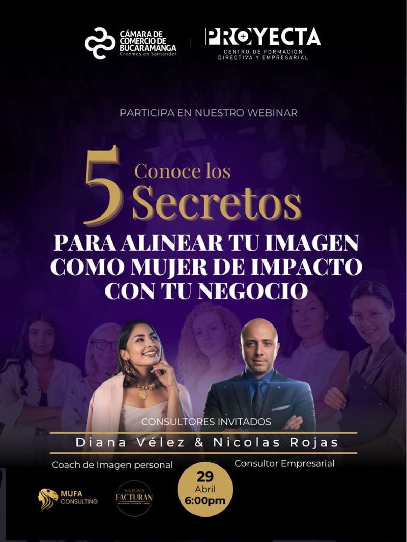 WEBINAR LOS 5 SECRETOS PARA ALINEAR TU IMAGEN COMO MUJER DE IMPACTO CON TU NEGOCIO