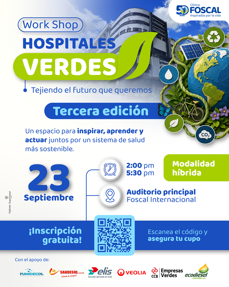 3.&ordf; Edici&oacute;n del Workshop de Hospitales Verdes FOSCAL 2026