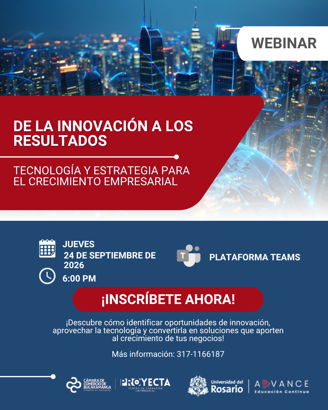 WEBINAR DE LA INNOVACI&Oacute;N A LOS RESULTADOS