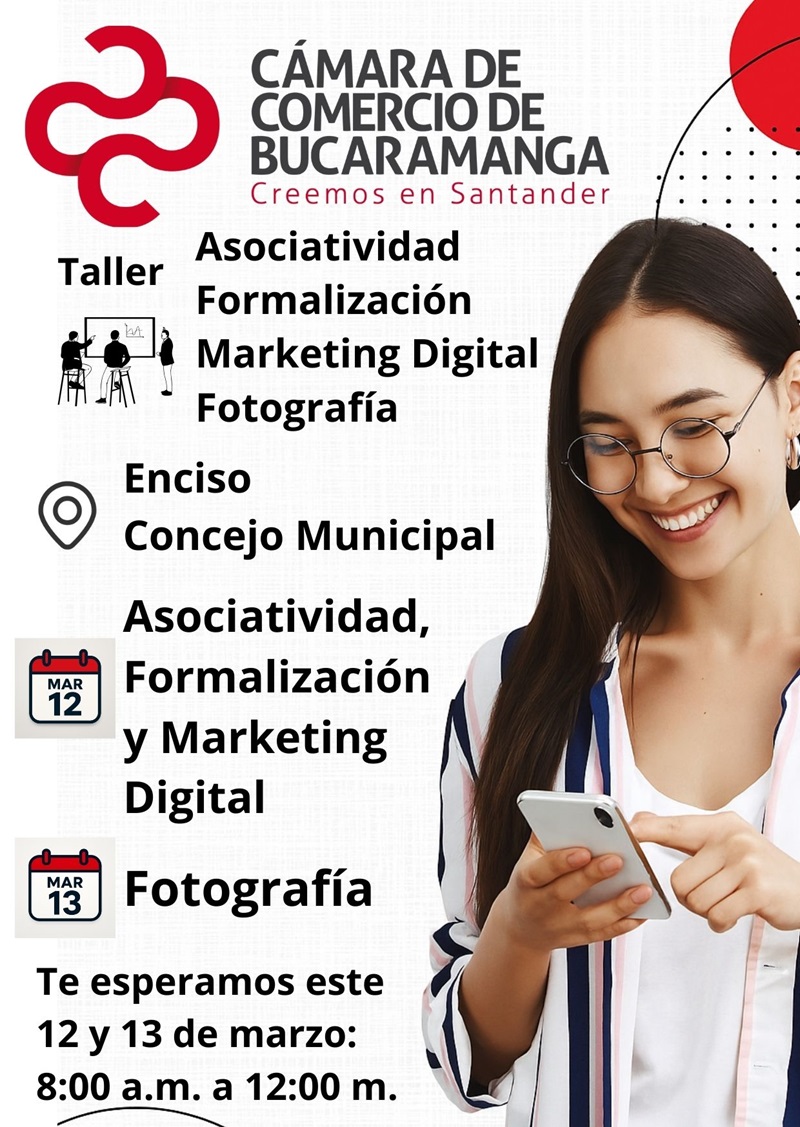 TALLER ASOCIATIVIDAD, FORMALIZACI&Oacute;N, MARKETING DIGITAL Y FOTOGRAF&Iacute;A