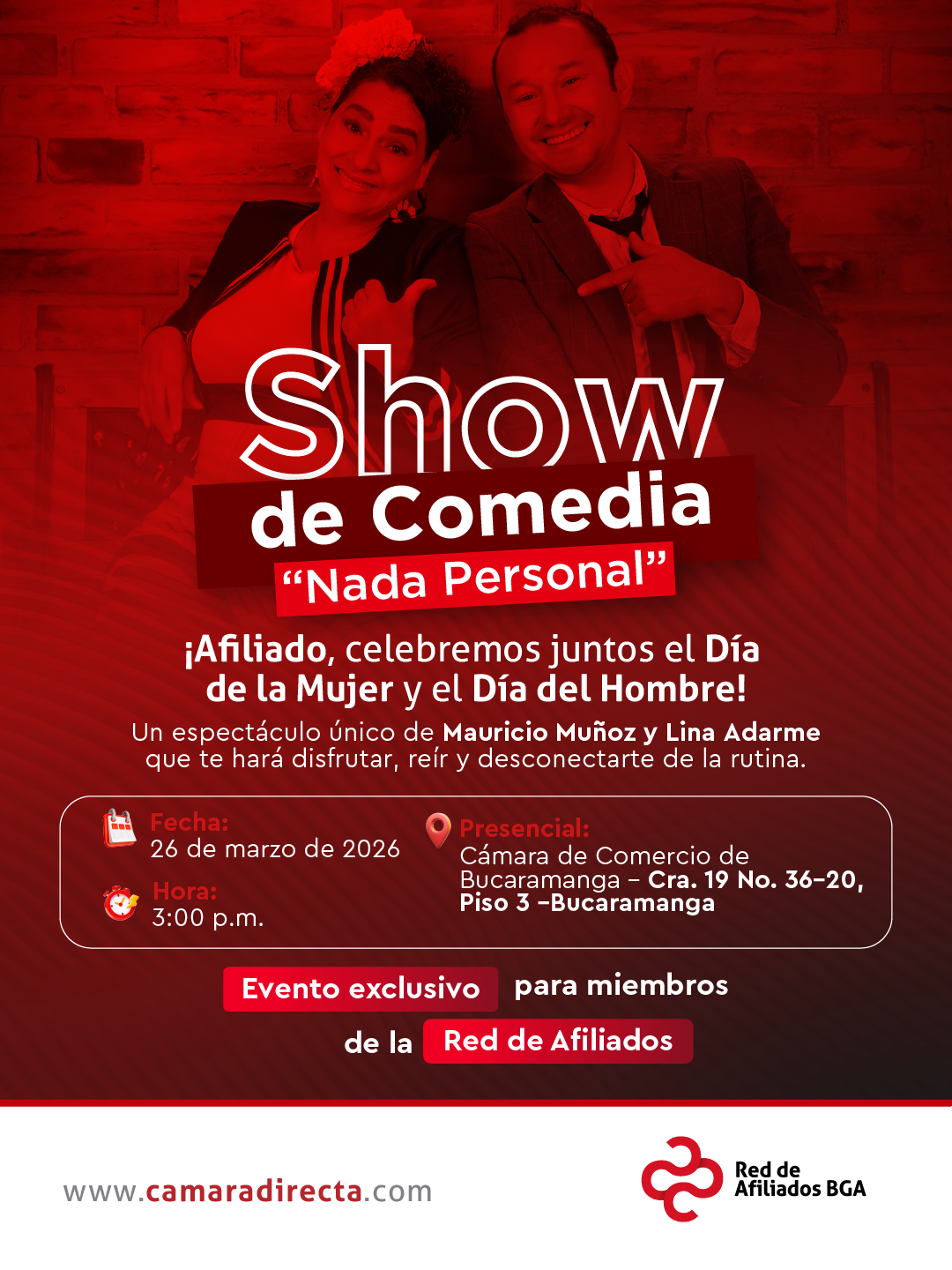 Especial D&iacute;a de la Mujer y D&iacute;a del Hombre ? Stand-Up Comedy: Nada Personal, Ellos y Ellas