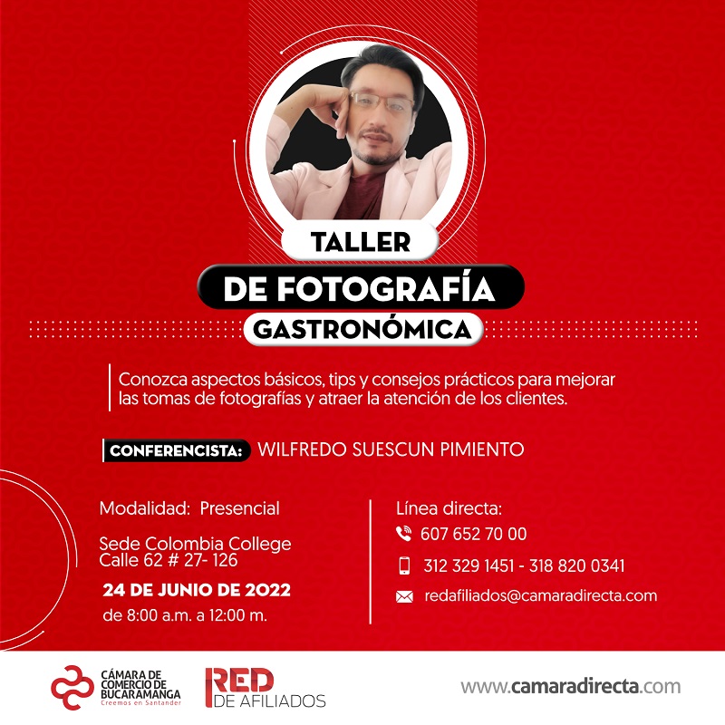 TALLER DE FOTOGRAFIA GASTRONÓMICA