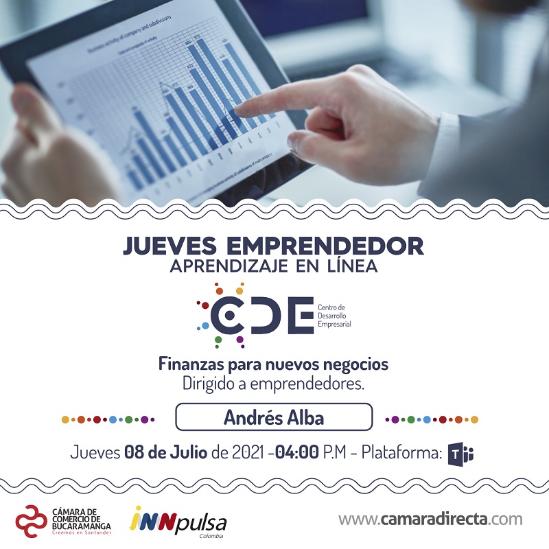 JUEVES EMPRENDEDOR - APRENDIZAJE EN LÍNEA - FINANZAS PARA NUEVOS NEGOCIOS