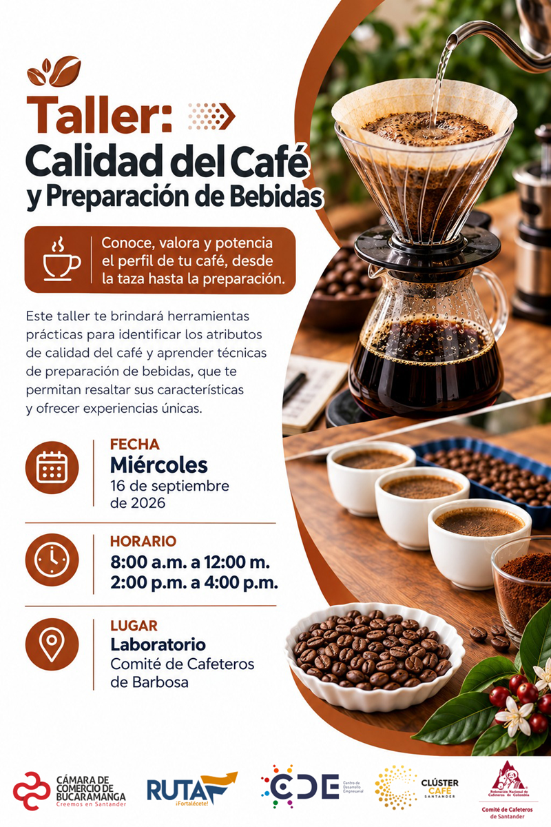 TALLER CALIDAD DEL CAF&Eacute; Y PREPARACI&Oacute;N DE BEBIDAS