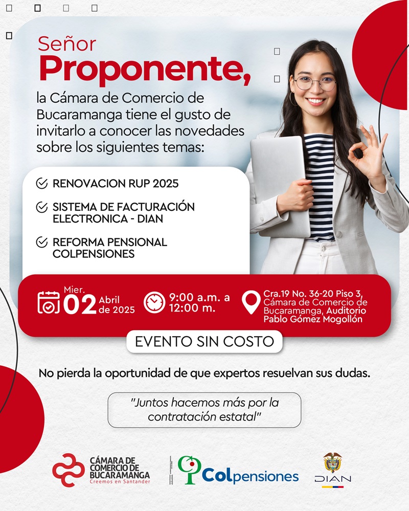 TALLER RENOVACIÓN RUP, SISTEMA FACTURACIÓN ELECTRONICA Y REFORMA PENSIONAL 2 ABRIL 2025