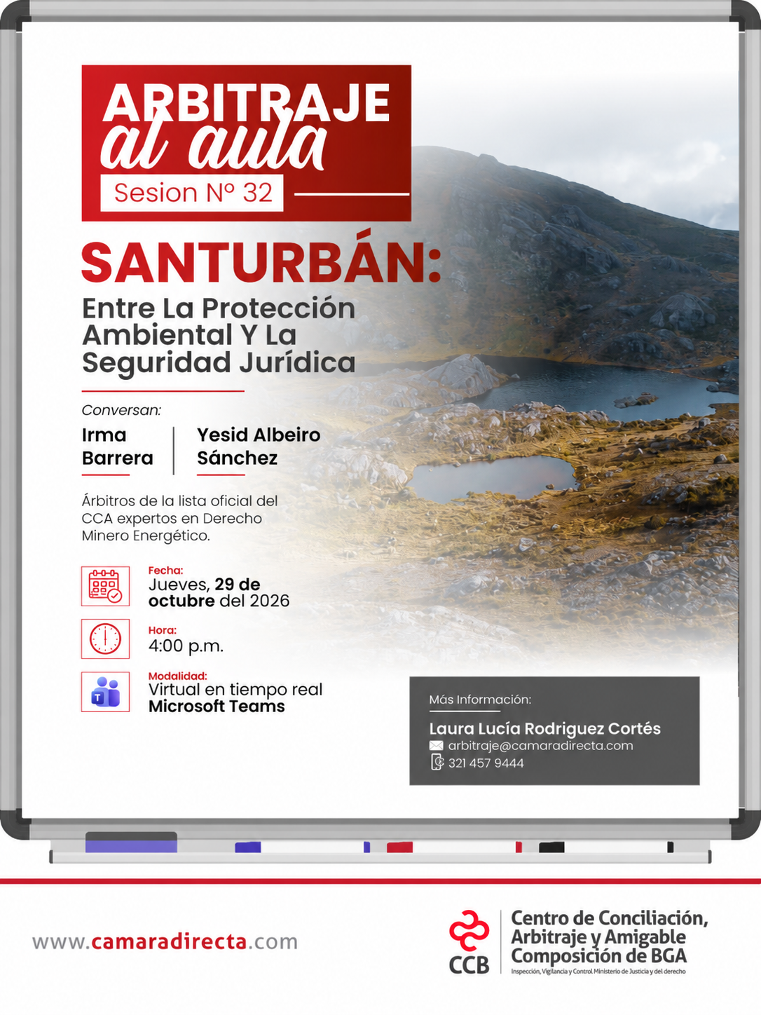 ARBITRAJE AL AULA SESI&Oacute;N No. 32 SANTURB&Aacute;N
