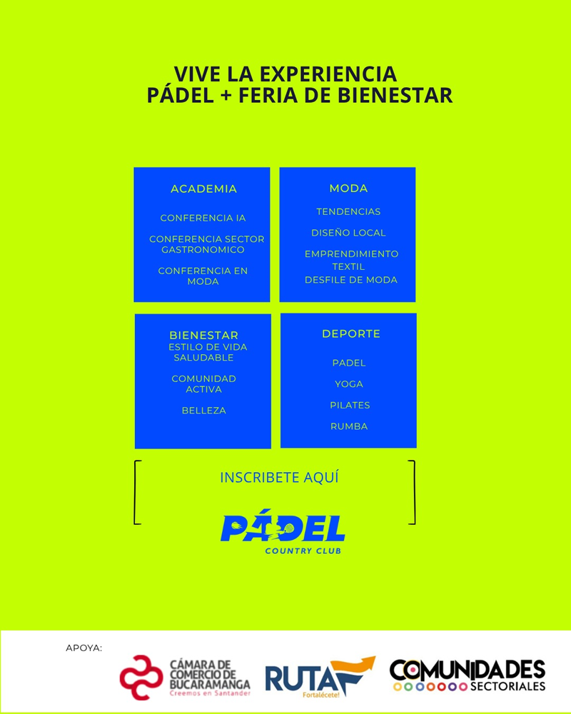 FERIA BIENESTAR, MODA Y SALUD 2026 - PADEL COUNTRY LUB