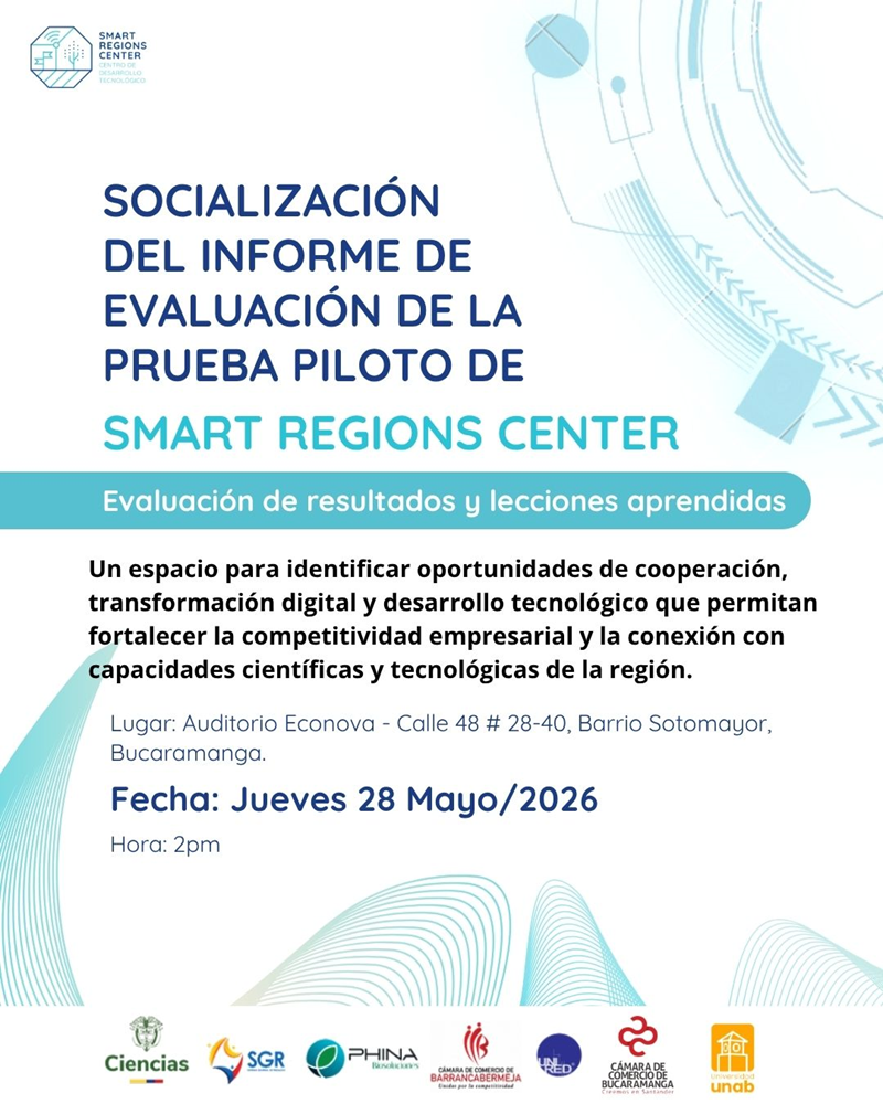 SOCIALIZACI&Oacute;N DE INFORME SMART REGIONS CENTER