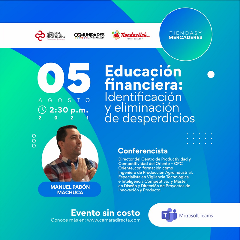 WEBINAR EDUCACIÓN FINANCIERA: IDENTIFICACIÓN Y ELIMINACIÓN DE DESPERDICIOS