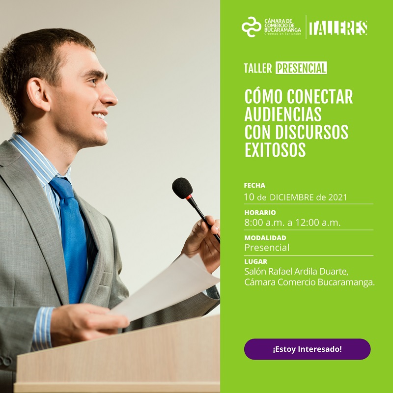 TALLER CÓMO CONECTAR AUDICIENCIAS CON DISCURSOS EXITOSOS