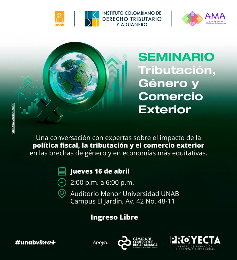 SEMINARIO TRIBUTACI&Oacute;N, G&Eacute;NERO Y COMERCIO EXTERIOR