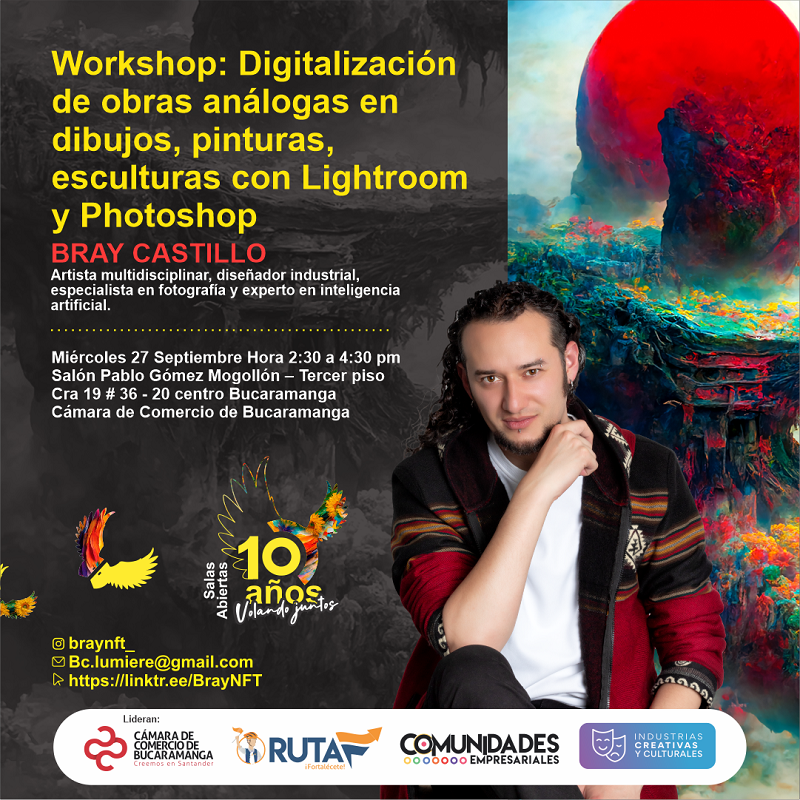 WORKSHOP DIGITALIZACIÓN DE OBRAS ANÁLOGAS EN DIBUJOS, PINTURAS, ESCULTURAS  