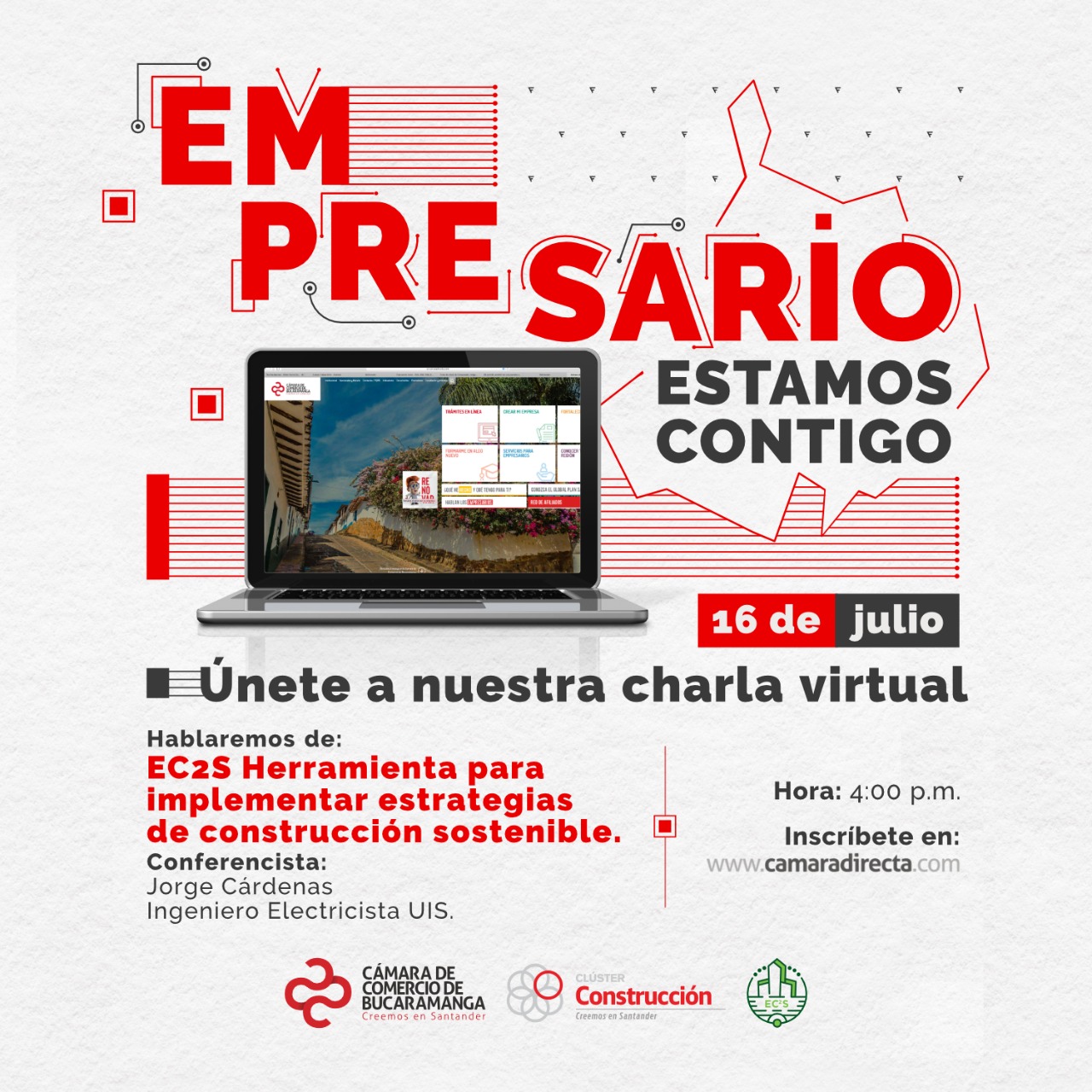 CHARLA VIRTUAL - EC2S, HERRAMIENTA PARA IMPLEMENTAR ESTRATEGIAS DE CONSTRUCCIÓN SOSTENIBLE