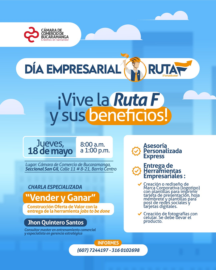 DÍA EMPRESARIAL RUTA F 18 MAYO SAN GIL 