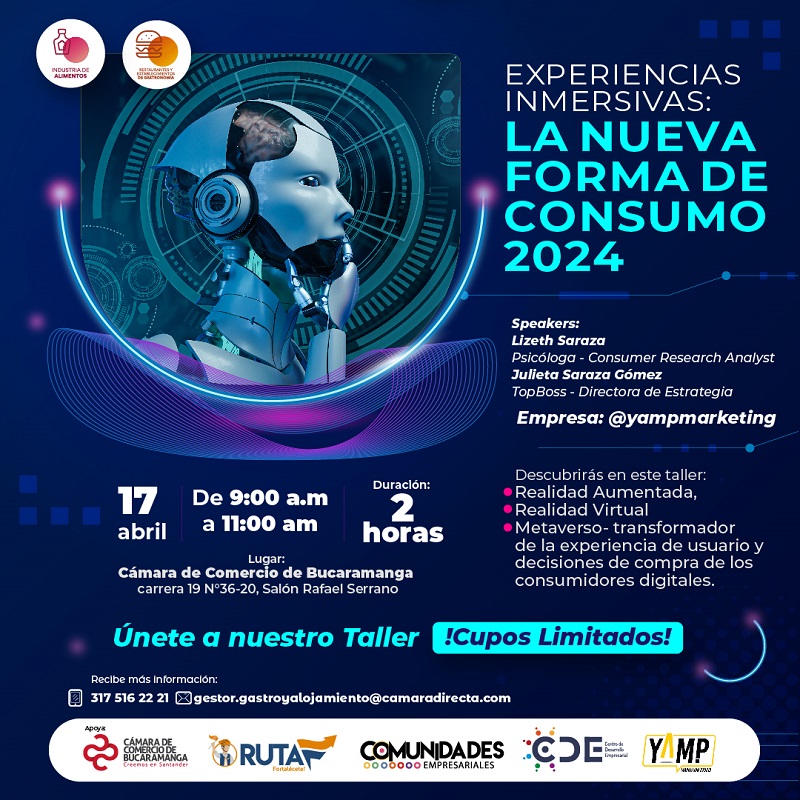 EXPERIENCIAS INMERSIVAS: LA NUEVA FORMA DE CONSUMO 2024 PARA LAS CEMP DE GASTRONOM&Iacute;A Y ALOJAMIENTO 