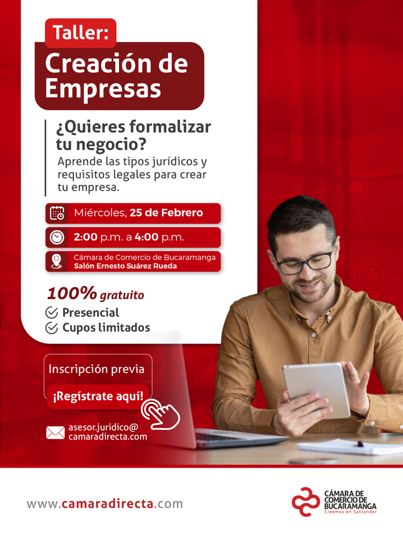 TALLER CREACI&Oacute;N DE EMPRESAS 25 FEBRERO 2026