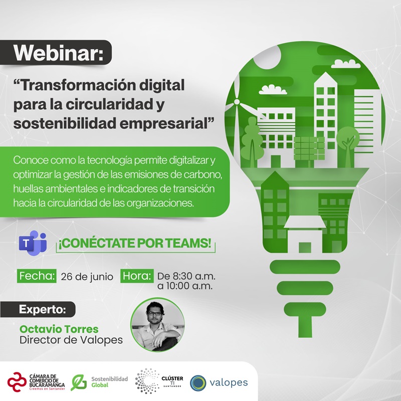 WEBINAR: TRANSFORMACI&Oacute;N DIGITAL PARA LA CIRCULARIDAD Y SOSTENIBILIDAD EMPRESARIAL