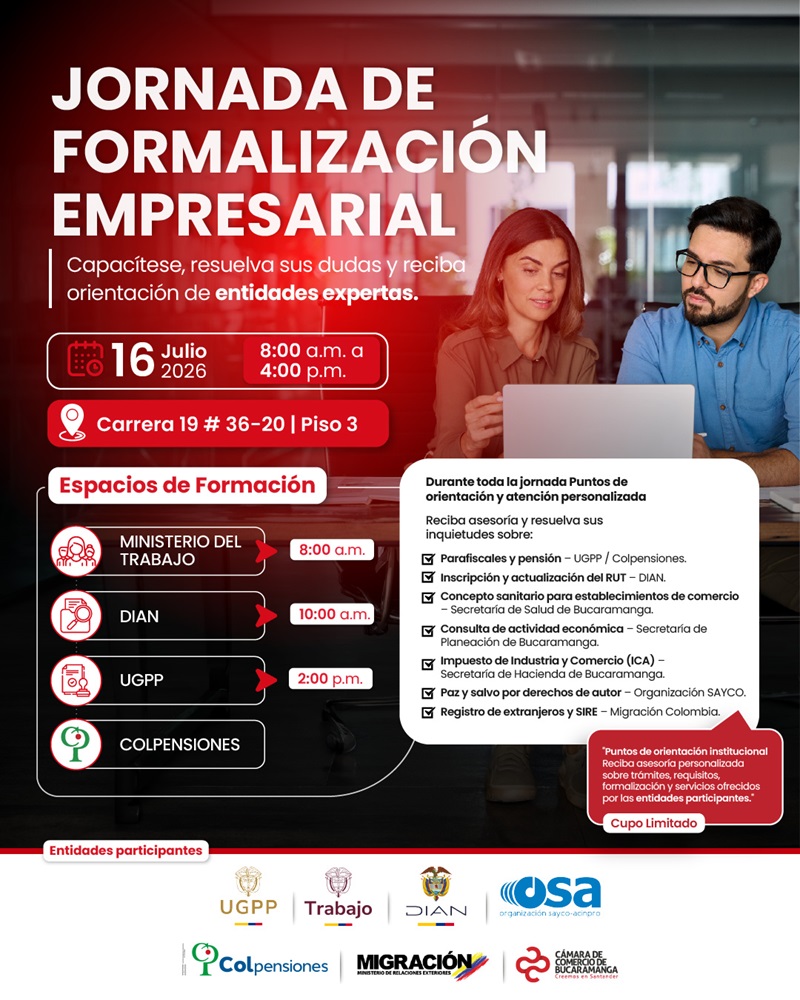 JORNADA DE FORMALIZACI&Oacute;N EMPRESARIAL