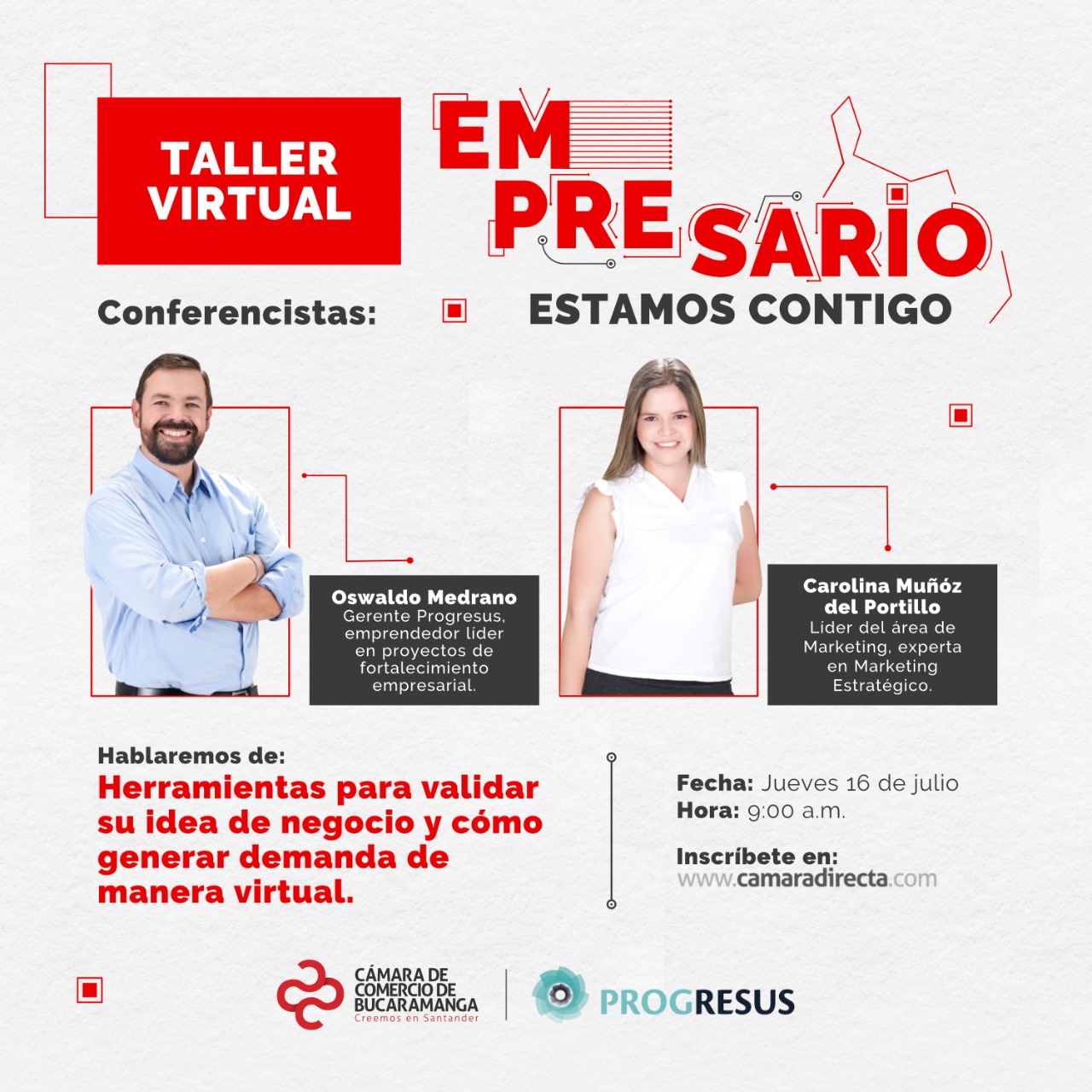 CHARLA VIRTUAL - HERRAMIENTAS PARA VALIDAR SU IDEA DE NEGOCIO Y CÓMO GENERAR DEMANDA DE MANERA VIRTUAL