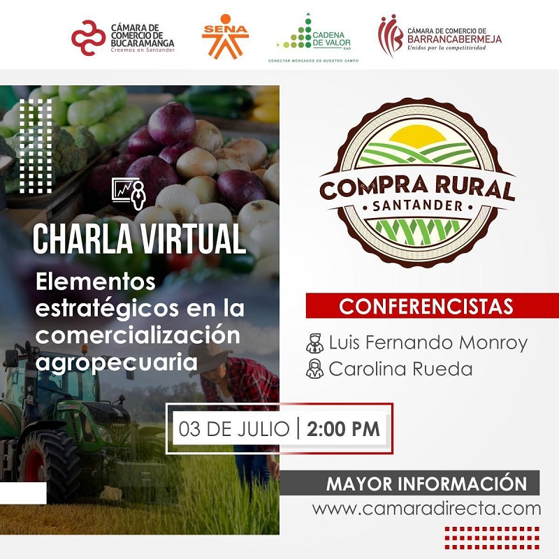 CHARLA VIRTUAL - ELEMENTOS ESTRATÉGICOS EN LA COMERCIALIZACIÓN AGROPECUARIA