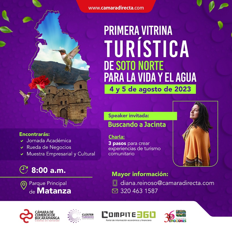 PRIMERA VITRINA TURÍSTICA DE SOTO NORTE PARA LA VIDA Y EL AGUA