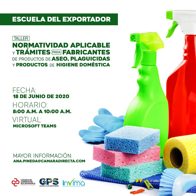 TALLER PARA FABRICANTES DE PRODUCTOS DE ASEO, PLAGUICIDAS E HIGIENE DOMÉSTICA