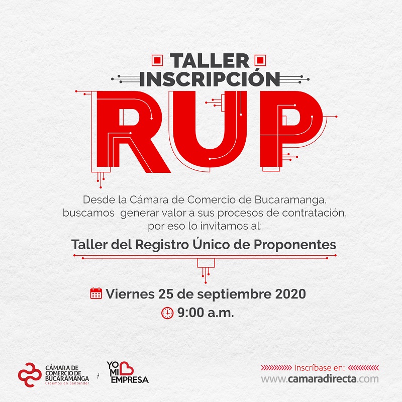 TALLER INSCRIPCIÓN RUP