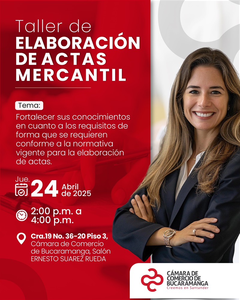 TALLER DE ELABORACIÓN DE ACTAS MERCANTIL 24 ABRIL 2025