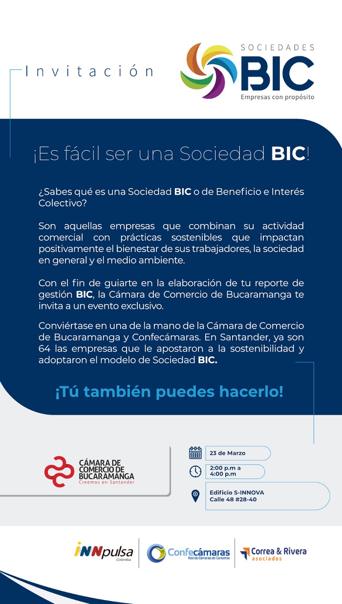 TALLER SOCIEDADES DE BENEFICIO E INTERÉS COLECTIVO (BIC)