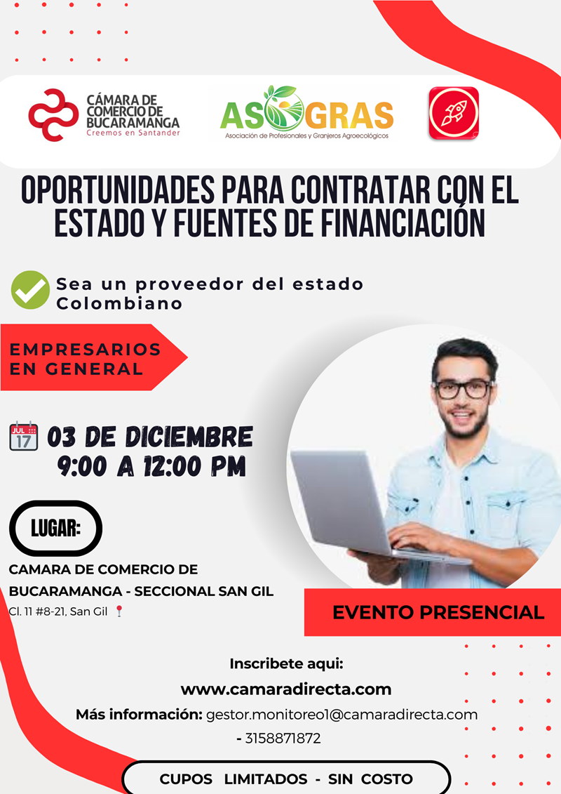 OPORTUNIDADES PARA CONTRATAR CON EL ESTADO Y FUENTES DE FINANCIACIÓN