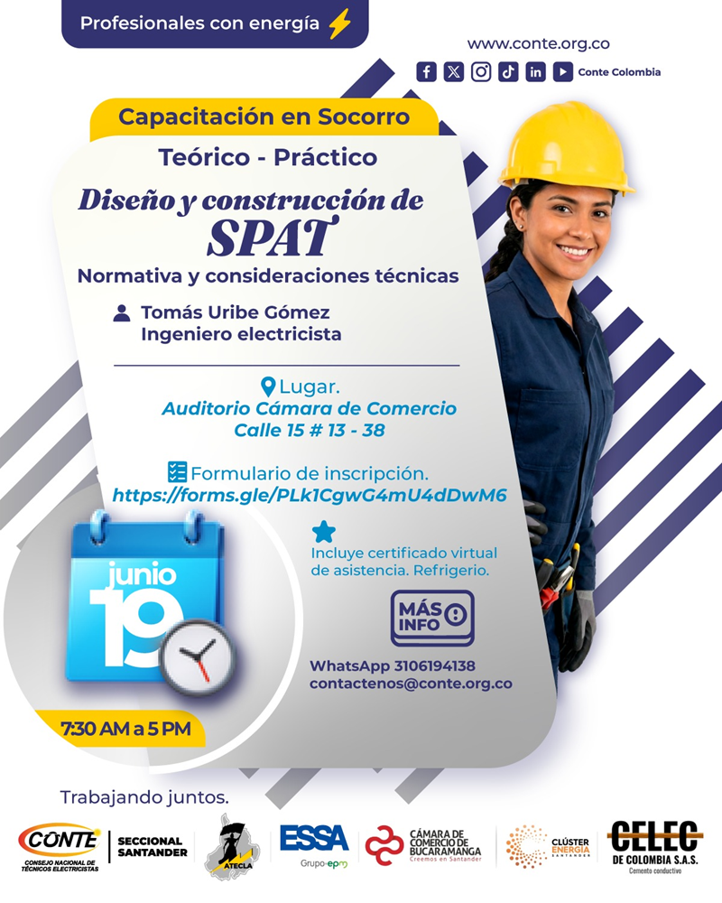 CAPACITACI&Oacute;N TE&Oacute;RICO-PR&Aacute;CTICA: DISE&Ntilde;O Y CONSTRUCCI&Oacute;N DE SISTEMAS DE PUESTA A TIERRA (SPAT) 